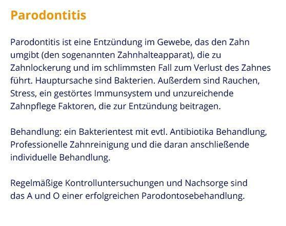 Parodontosebehandlung